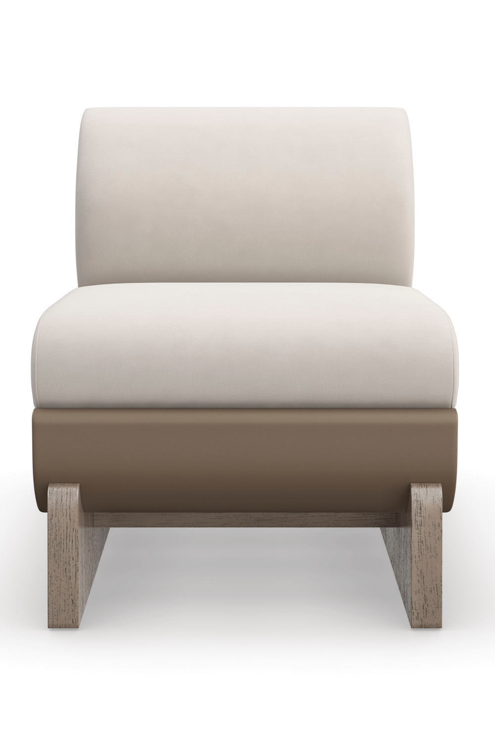 Taupe Velvet Accent Chair | Caracole You Sleigh Me | Caracole.eu.com