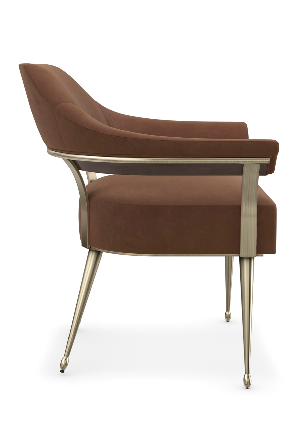 Brown Mohair Accent Chair | Caracole Louisette | Caracole.eu.com