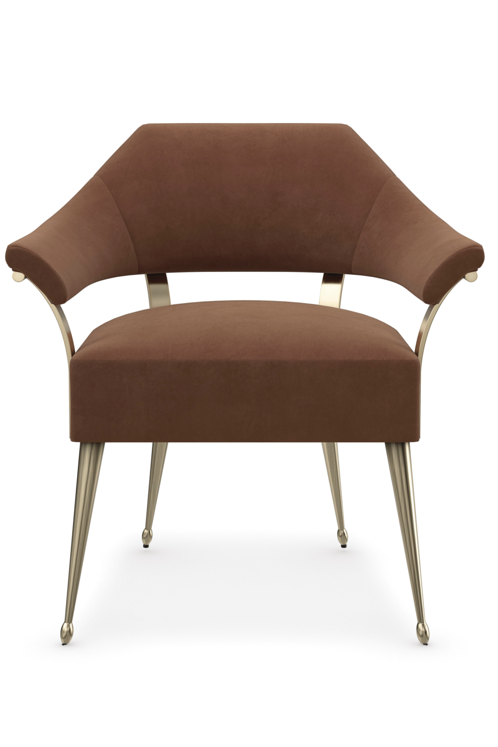 Brown Mohair Accent Chair | Caracole Louisette | Caracole.eu.com