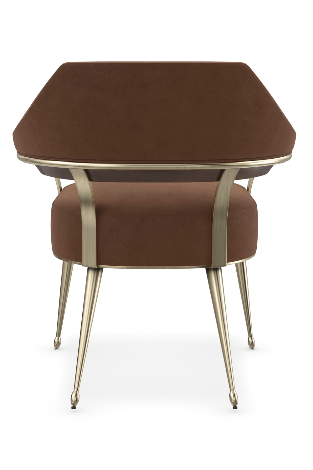 Brown Mohair Accent Chair | Caracole Louisette | Caracole.eu.com