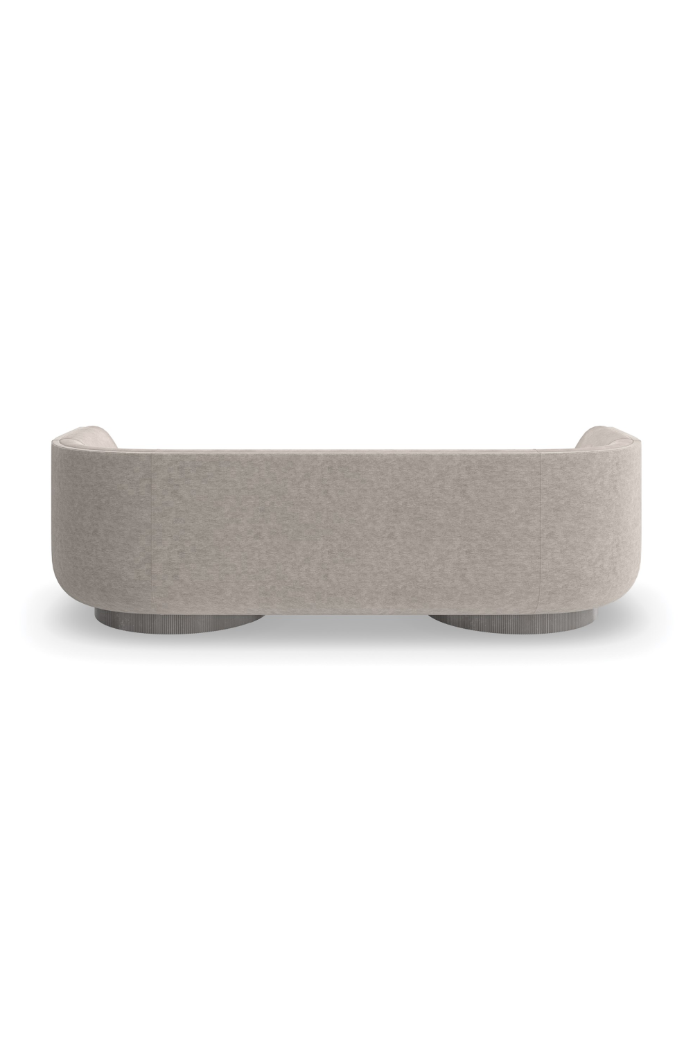 Taupe Velvet Curved Sofa | Caracole Clipper | Caracole.eu.com