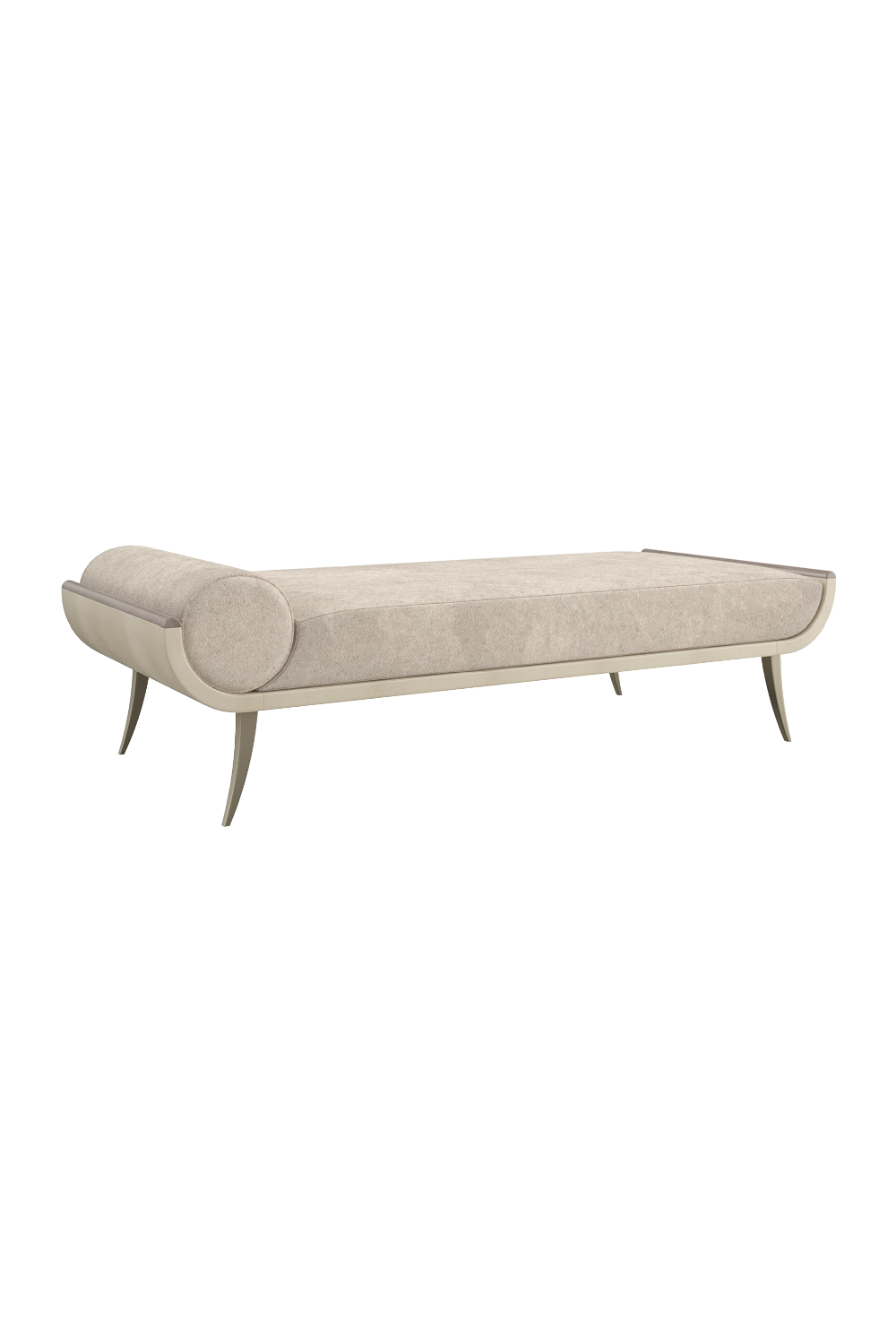 Cream Velvet Chaise | Caracole Nice | Caracole.eu.com