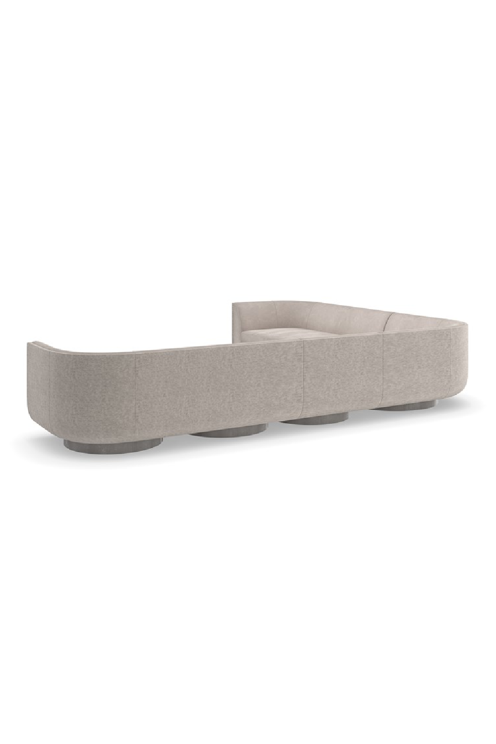 Taupe Velvet Lounge Chair | Caracole Clipper | Caracole.eu.com