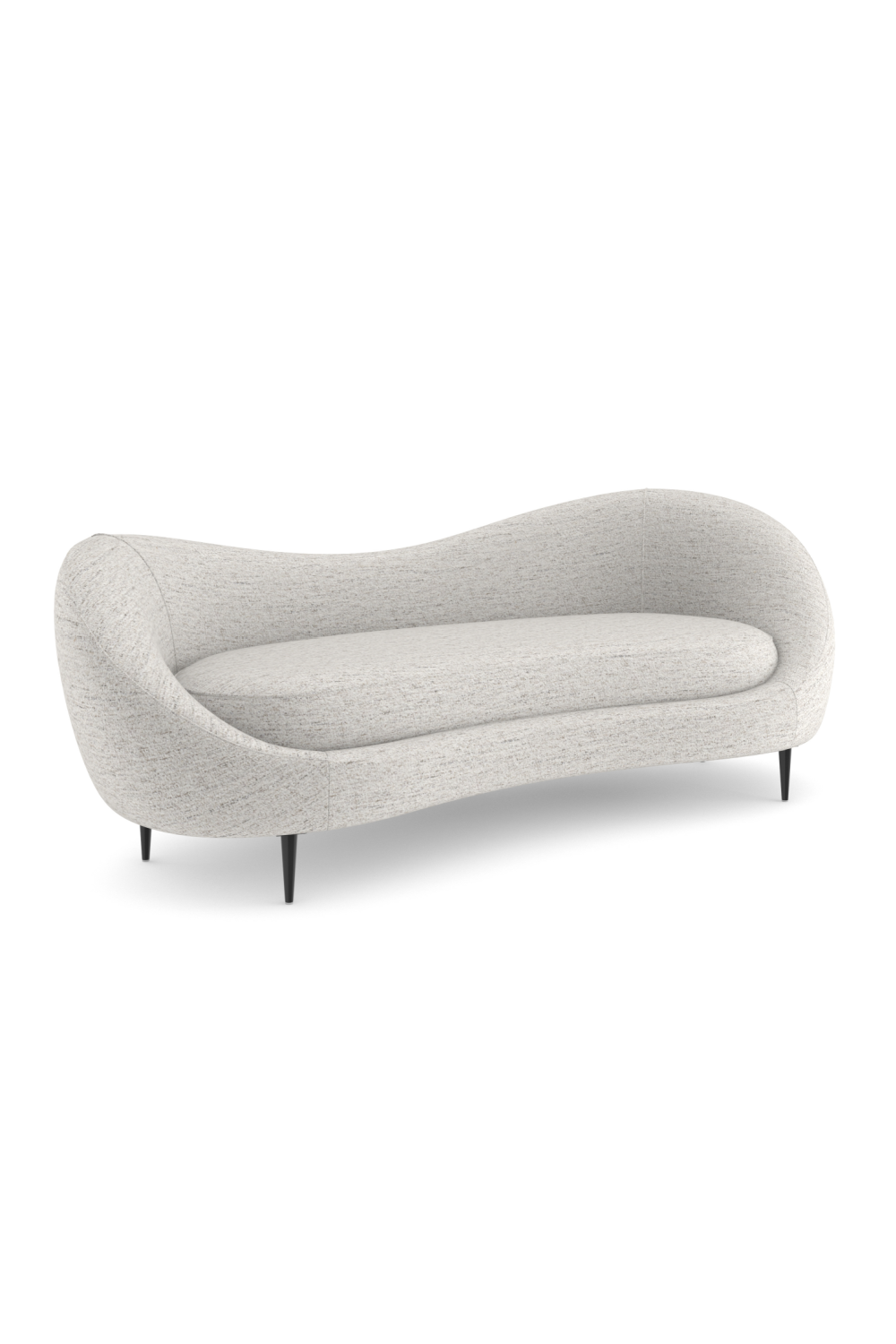 Bean-Shaped Chenille Sofa | Caracole Formosa | Caracole.eu.com