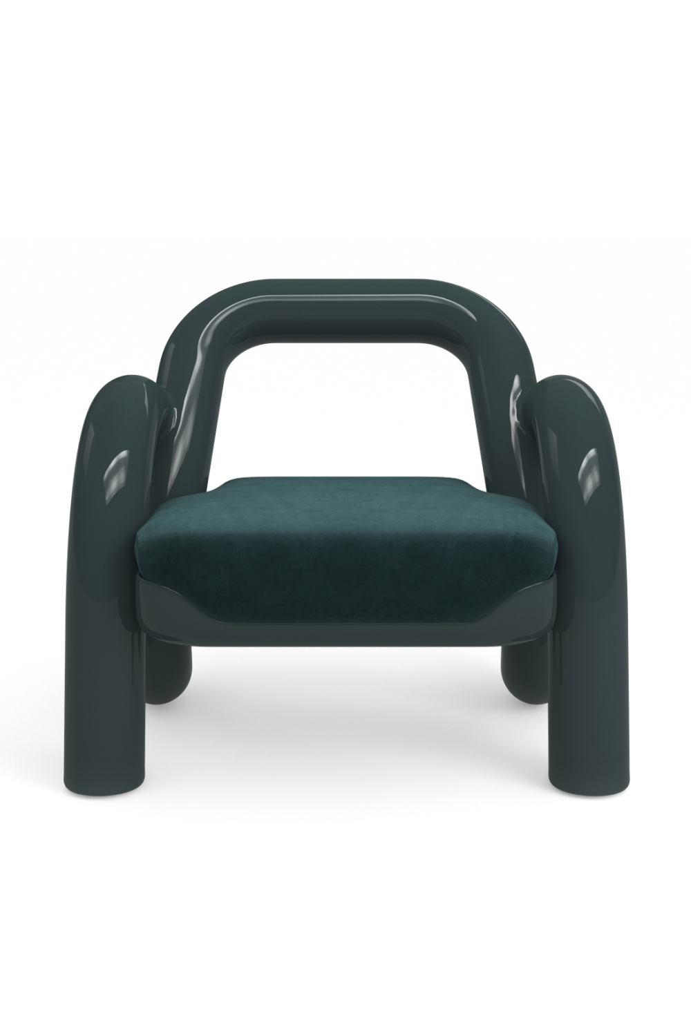 Glossy Twisted Accent Chair | Caracole Gelee | Caracole.eu.com