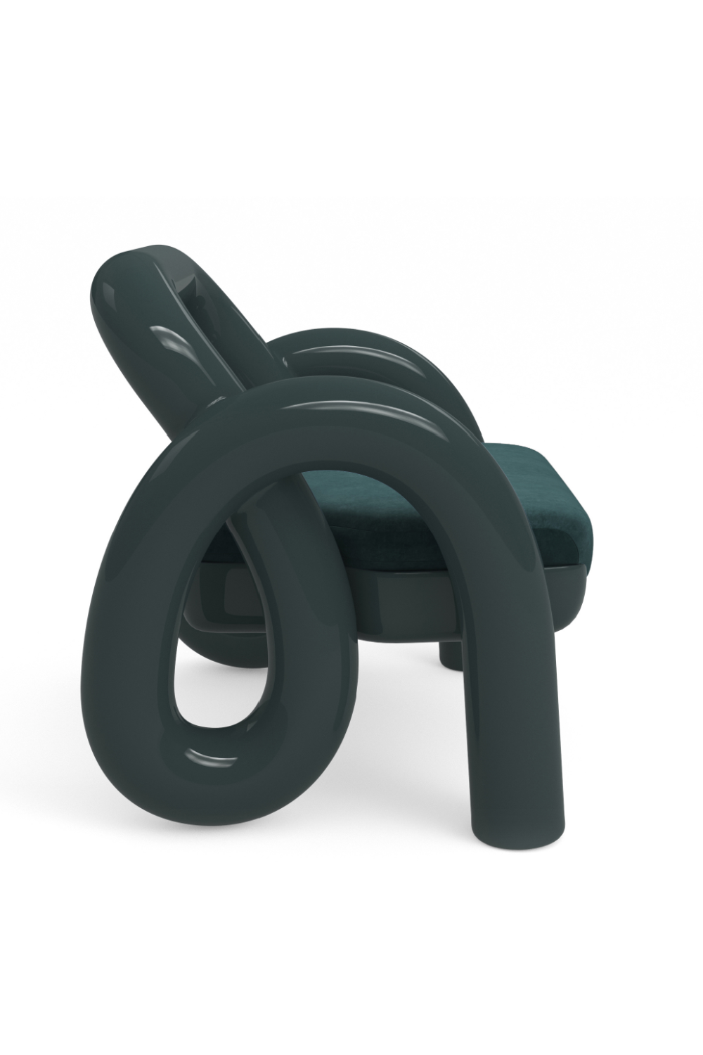 Glossy Twisted Accent Chair | Caracole Gelee | Caracole.eu.com