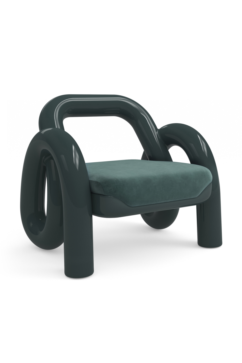 Glossy Twisted Accent Chair | Caracole Gelee | Caracole.eu.com