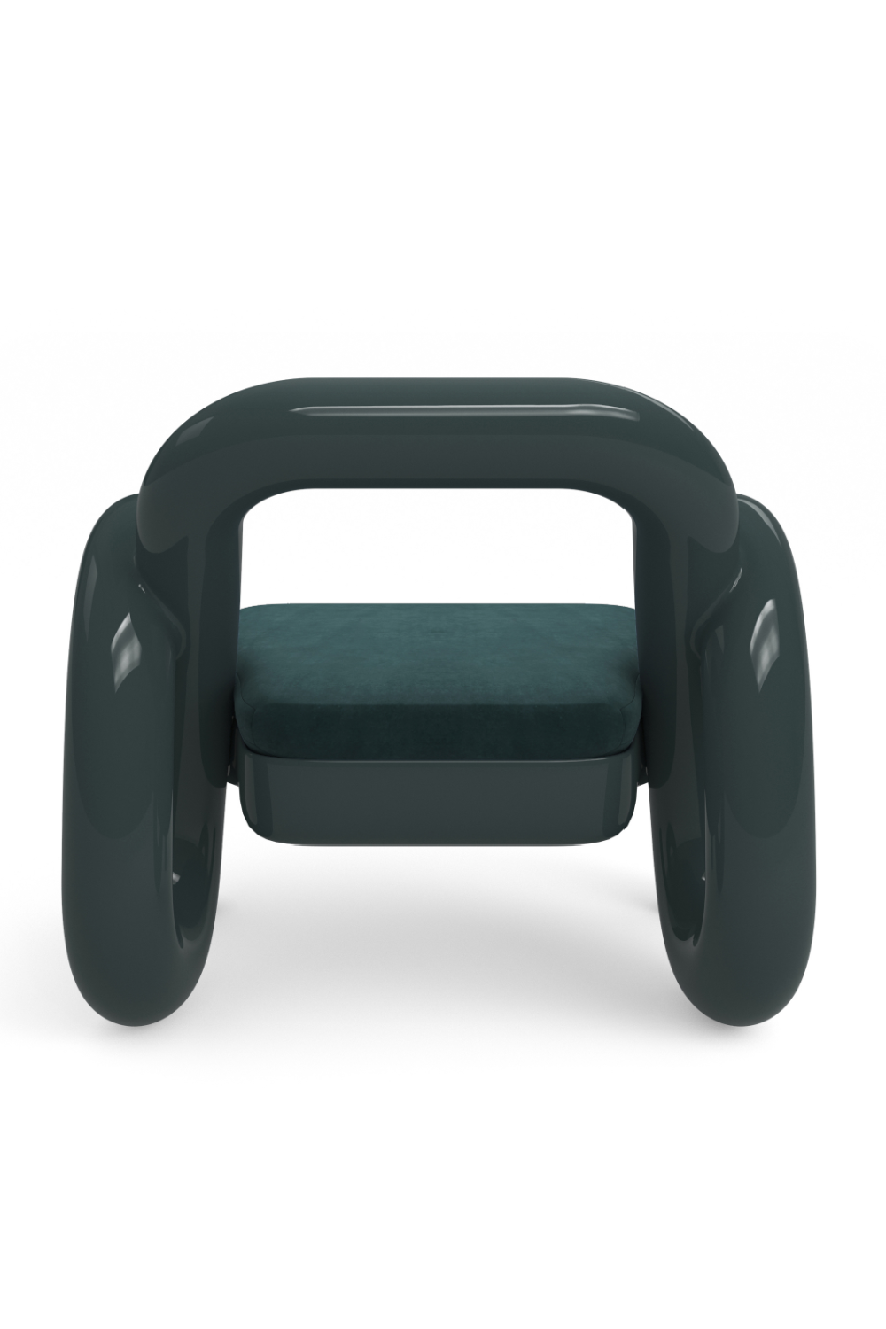 Glossy Twisted Accent Chair | Caracole Gelee | Caracole.eu.com