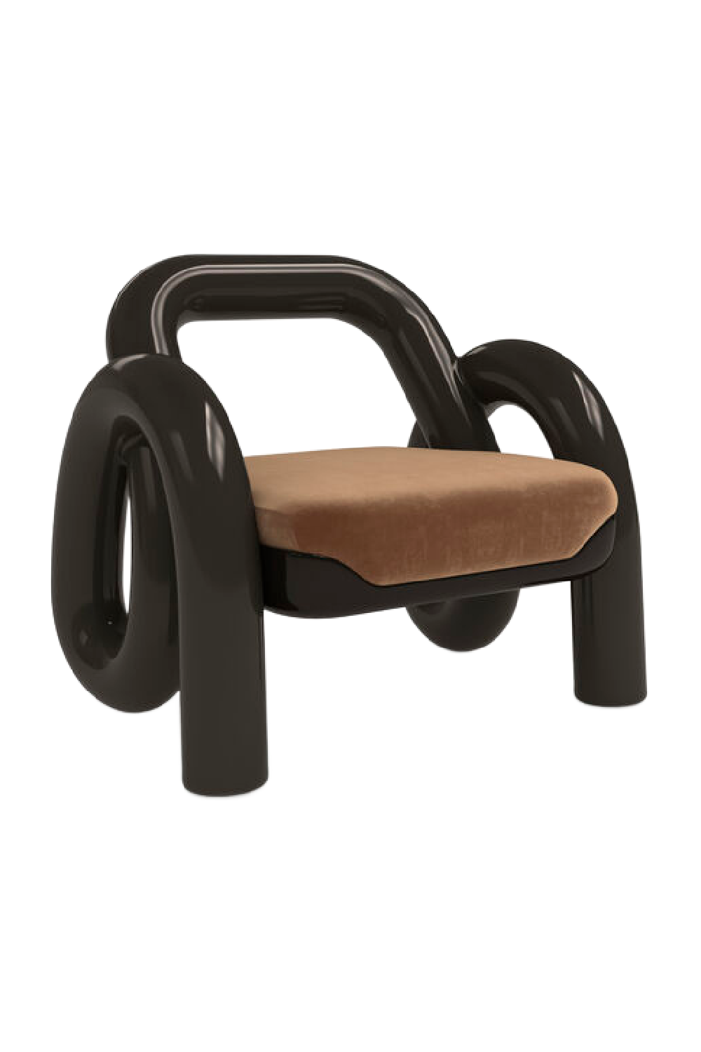 Glossy Twisted Accent Chair | Caracole Gelee | Caracole.eu.com