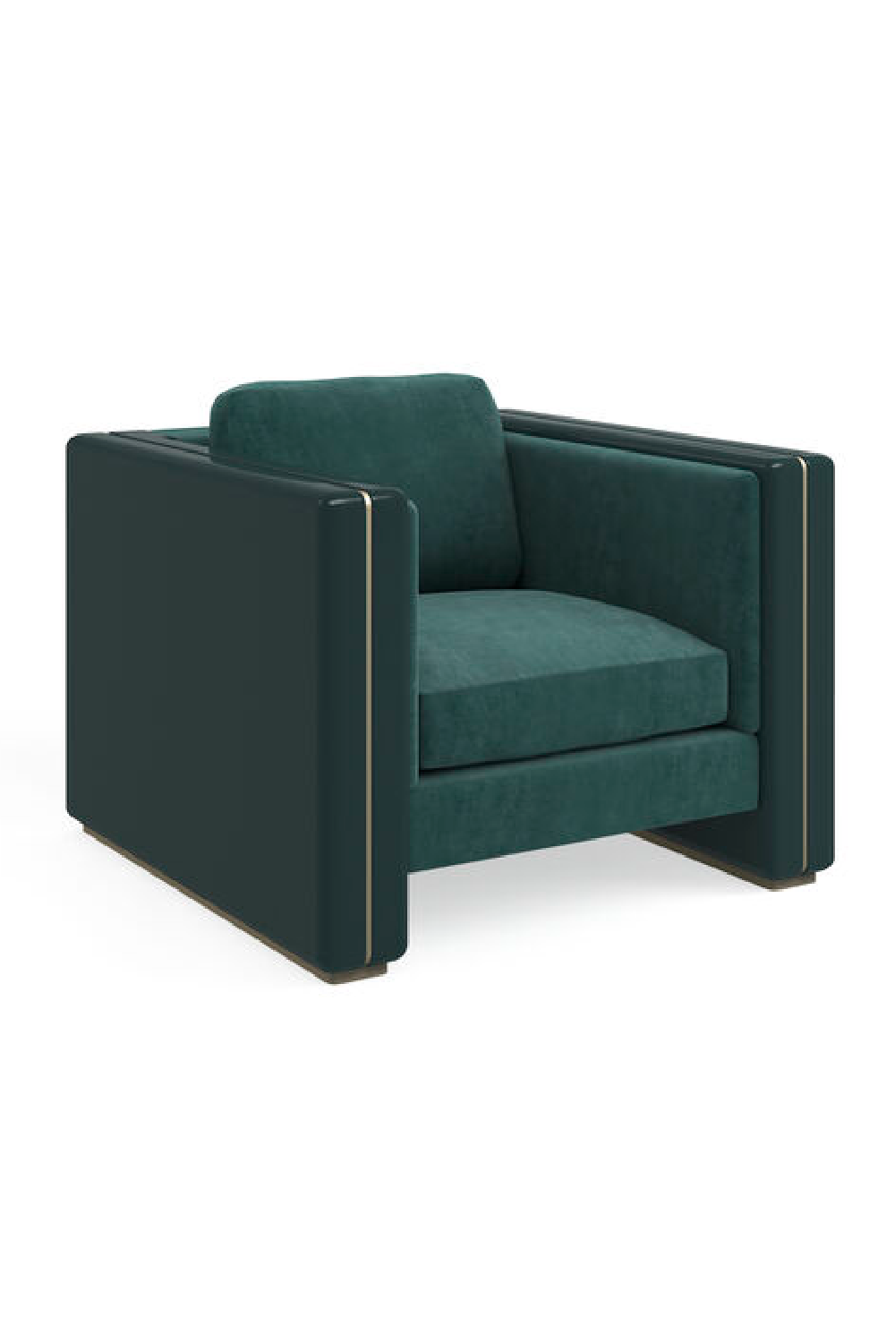 Glossy Arm Lounge Chair | Caracole Gelee