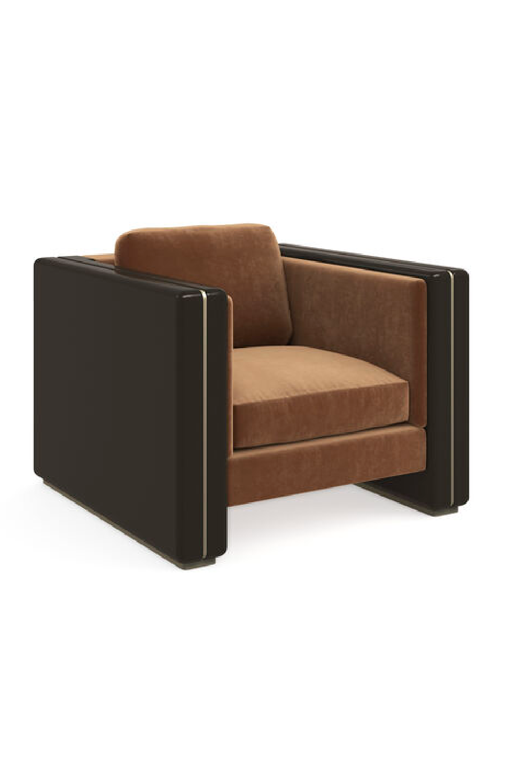 Glossy Arm Lounge Chair | Caracole Gelee