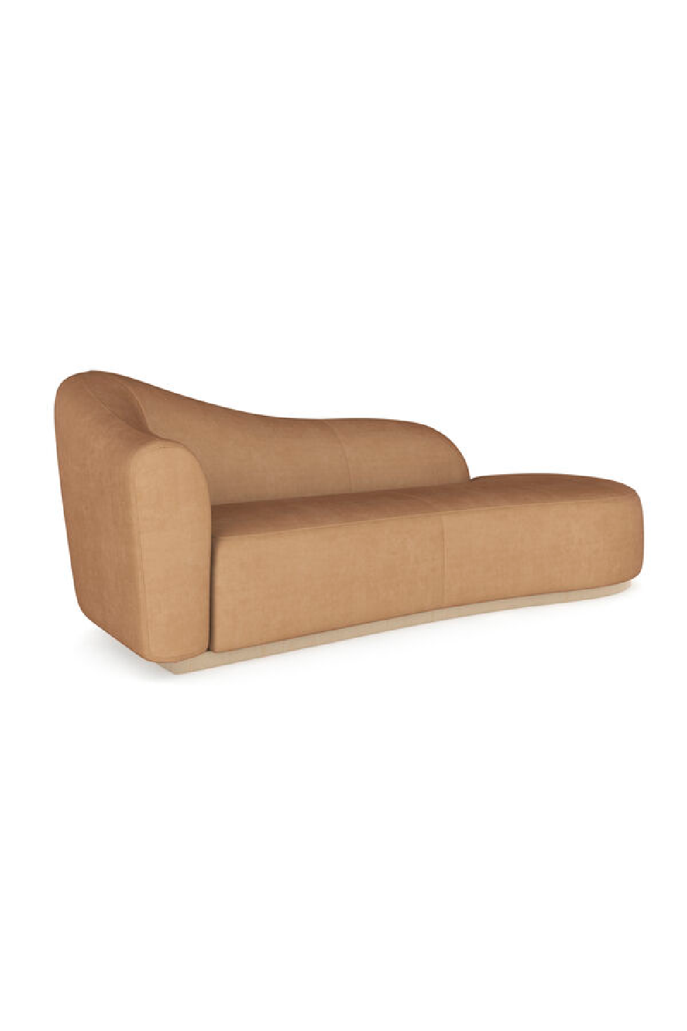 Light Brown Velvet Chaise Longue | Caracole Kalahari | Caracole.eu.com