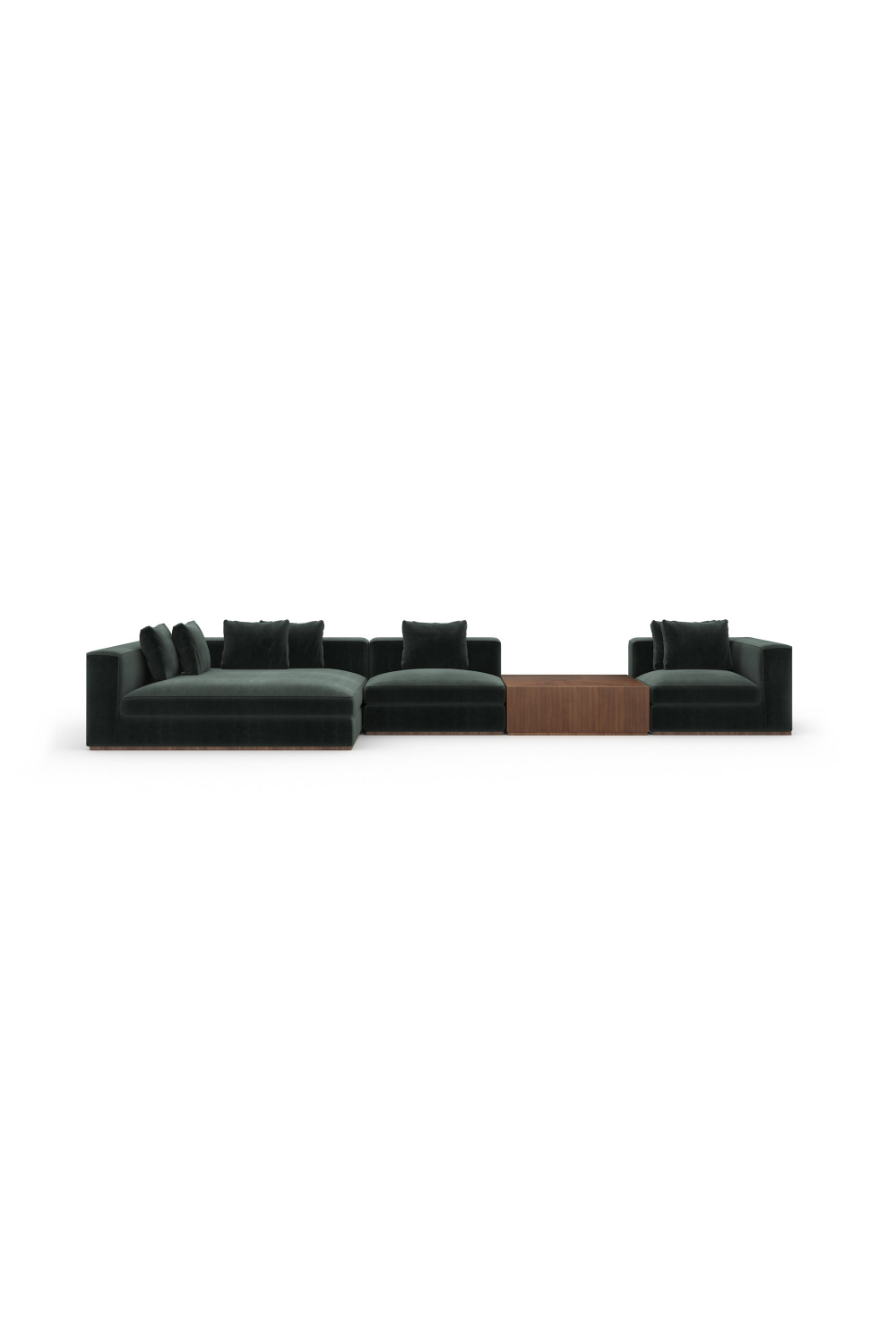 Black Sectional Sofa with Chaise | Caracole Bello | Caracole.eu.com
