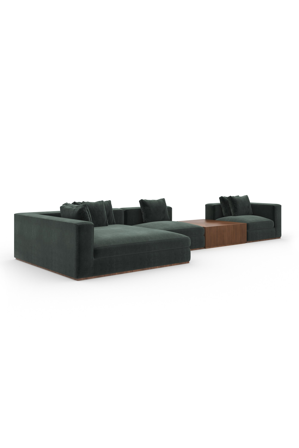 Black Sectional Sofa with Chaise | Caracole Bello | Caracole.eu.com