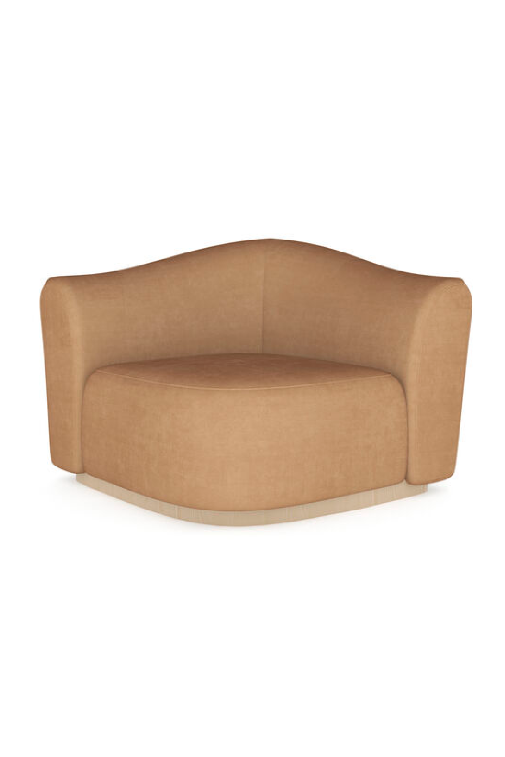 Brown Velvet Wedge Sofa | Caracole Kalahari | Caracole.eu.com