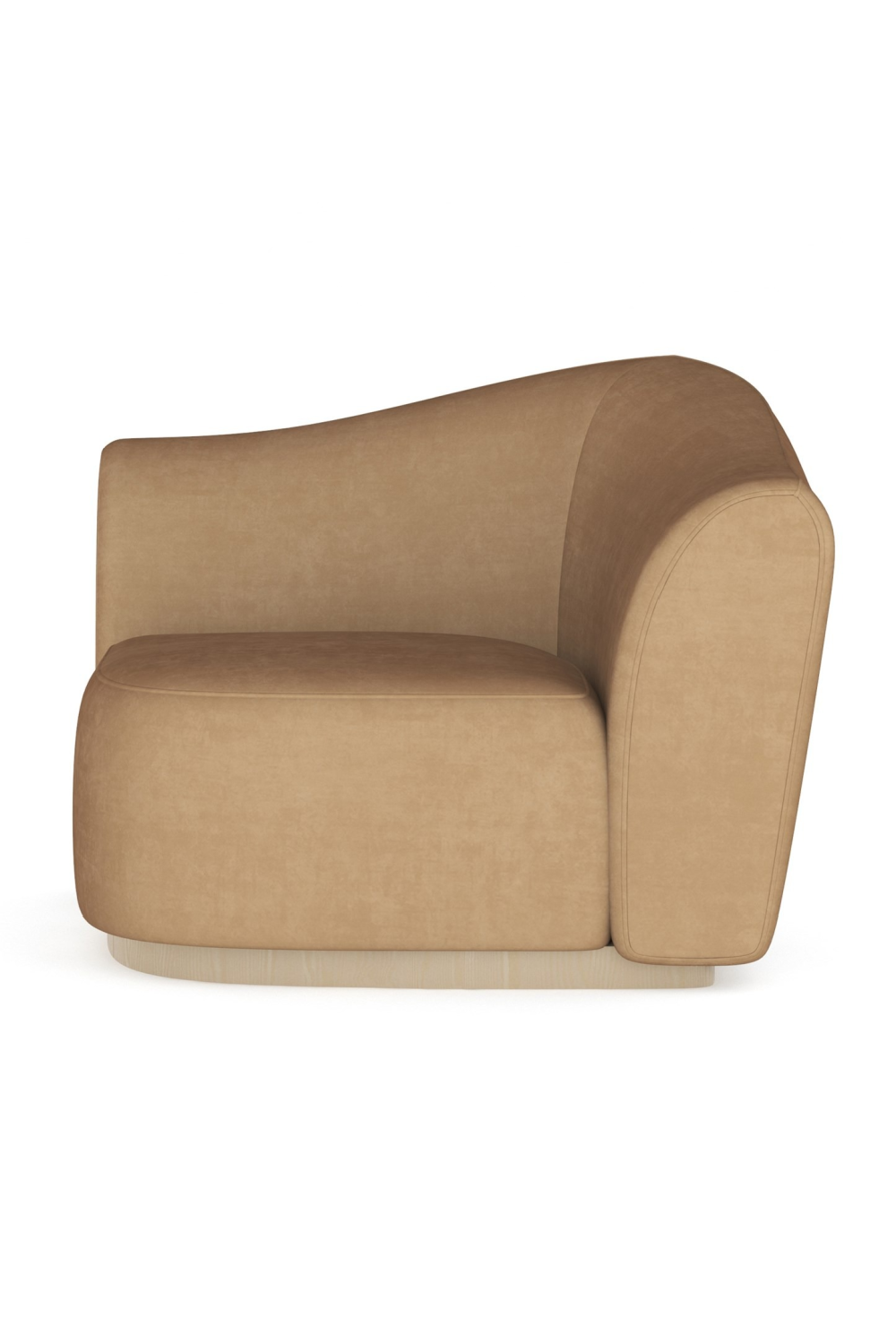 Brown Velvet Wedge Sofa | Caracole Kalahari | Caracole.eu.com