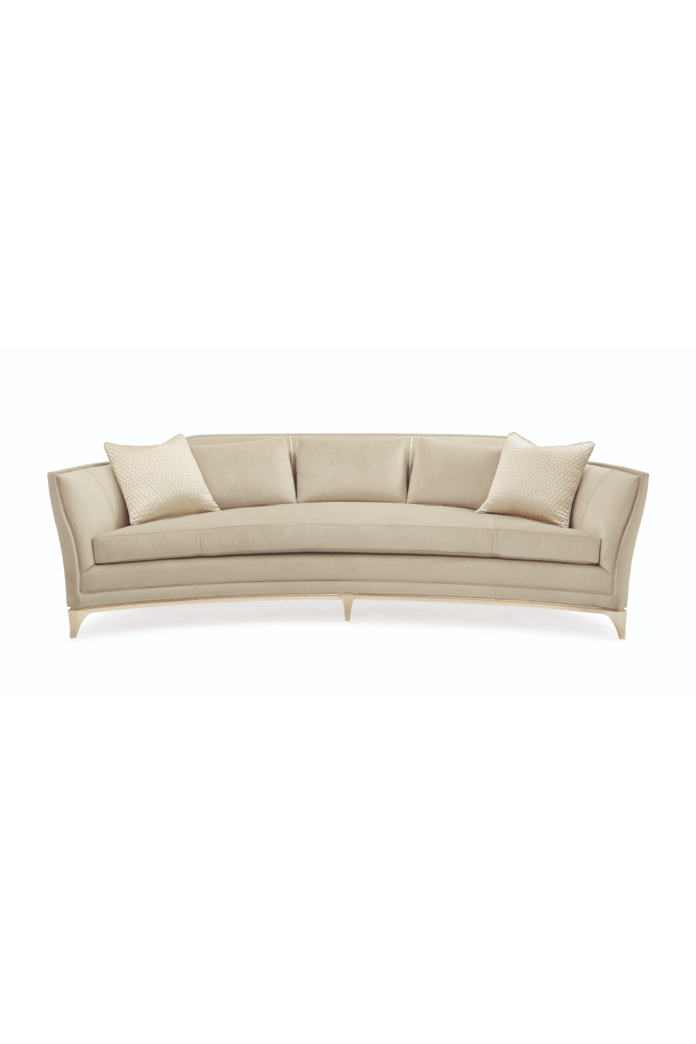 Beige Curved Sofa | Caracole Bend The Rules | Caracole.eu.com