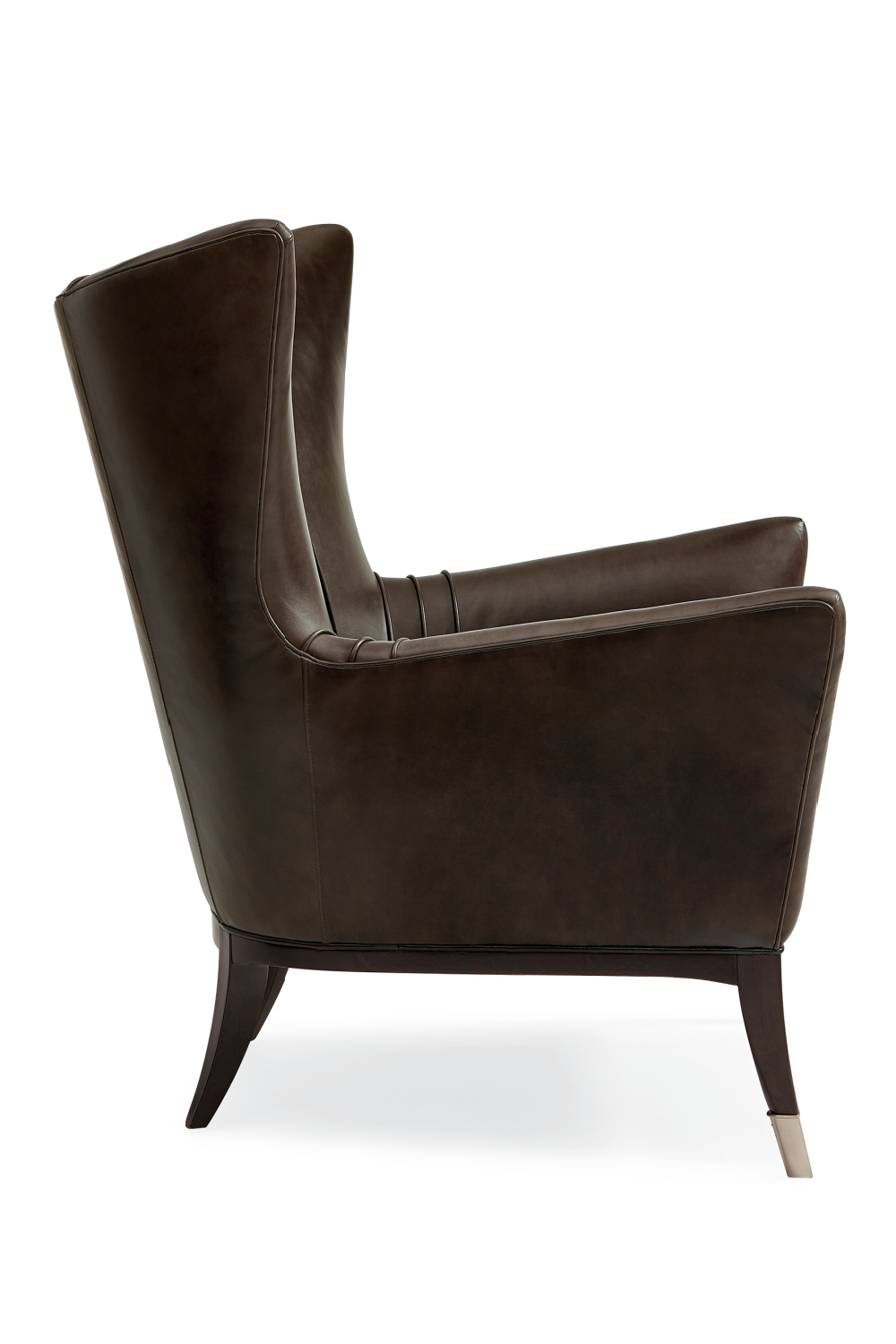 Brown Leather Wingback Chair | Caracole So Welt Done | Caracole.eu.com