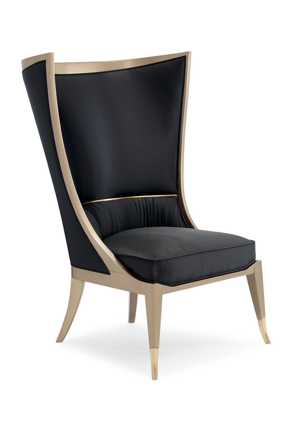 Black Curved Wingback Chair | Caracole Pop Your Collar | Caracole.eu.com