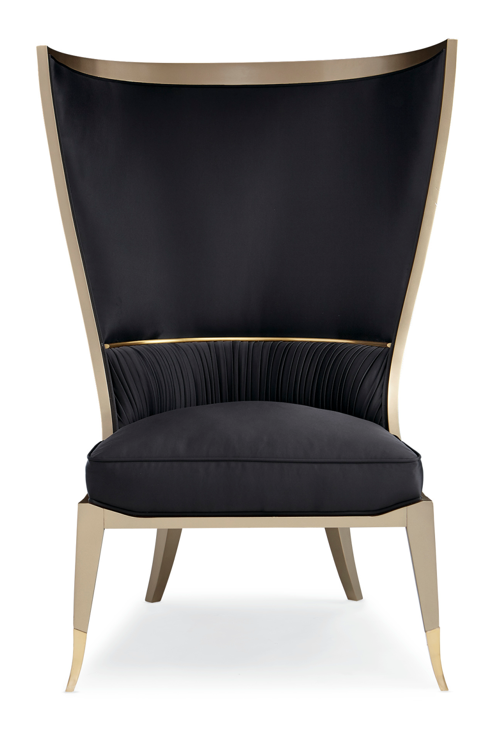 Black Curved Wingback Chair | Caracole Pop Your Collar | Caracole.eu.com