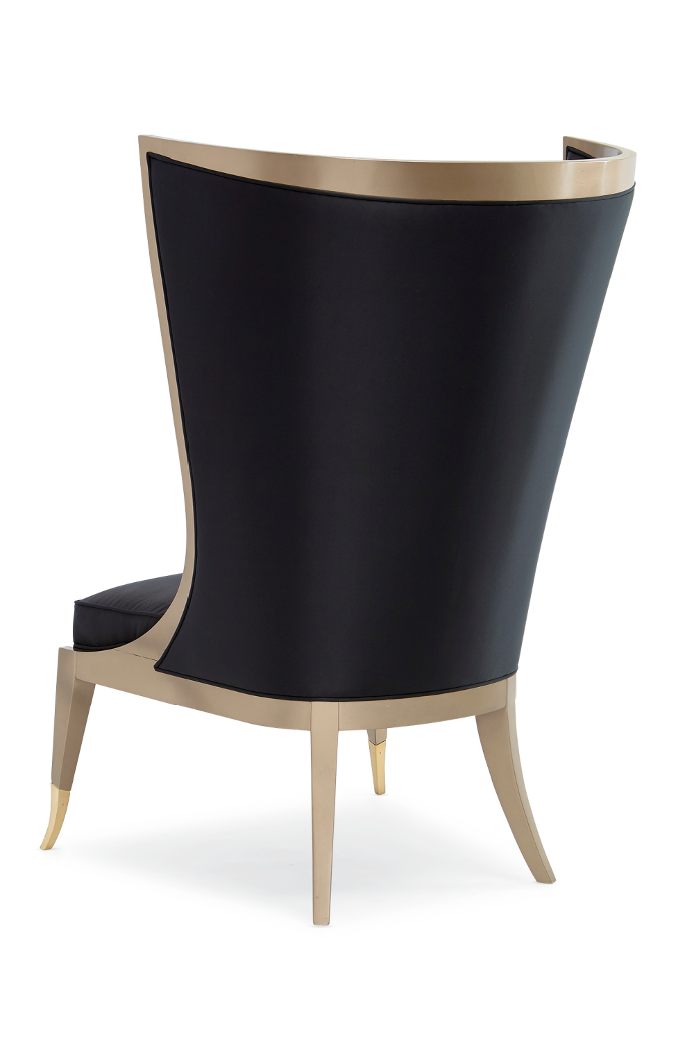 Black Curved Wingback Chair | Caracole Pop Your Collar | Caracole.eu.com