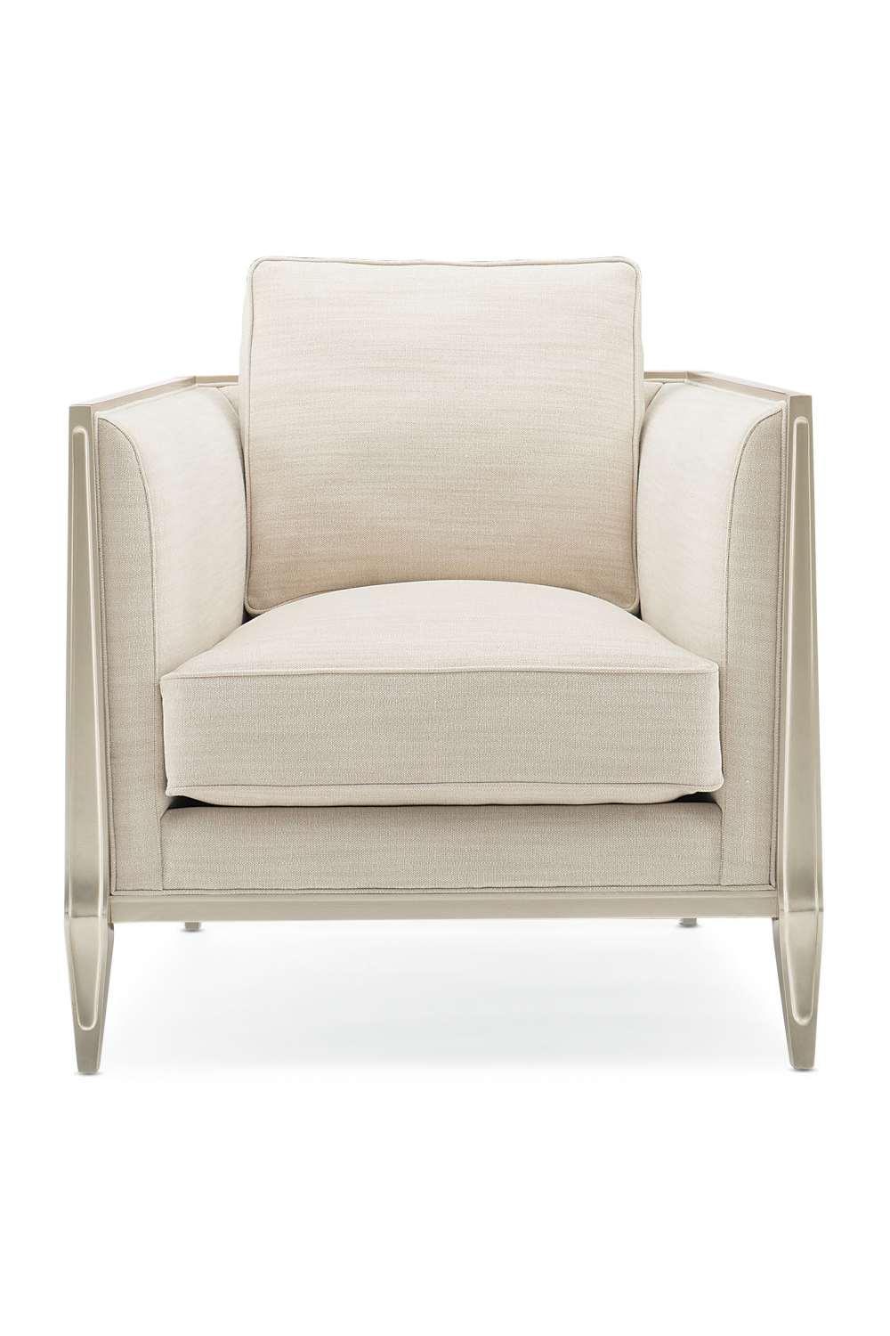 Carved Metal Lounge Chair | Caracole Just Duet | Caracole.eu.com