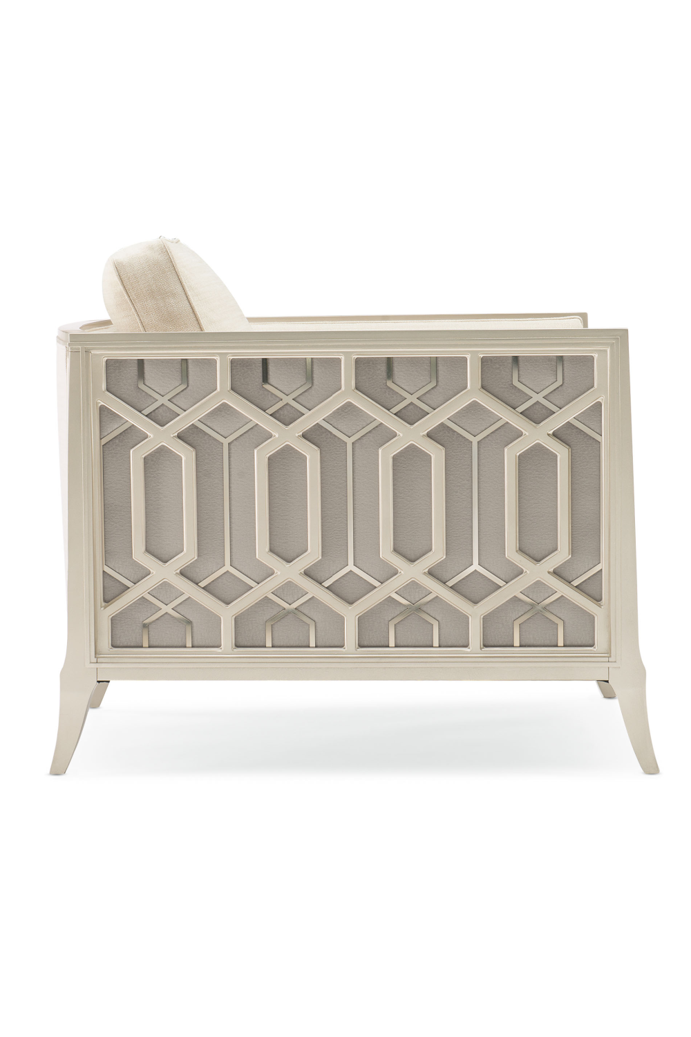 Carved Metal Lounge Chair | Caracole Just Duet | Caracole.eu.com