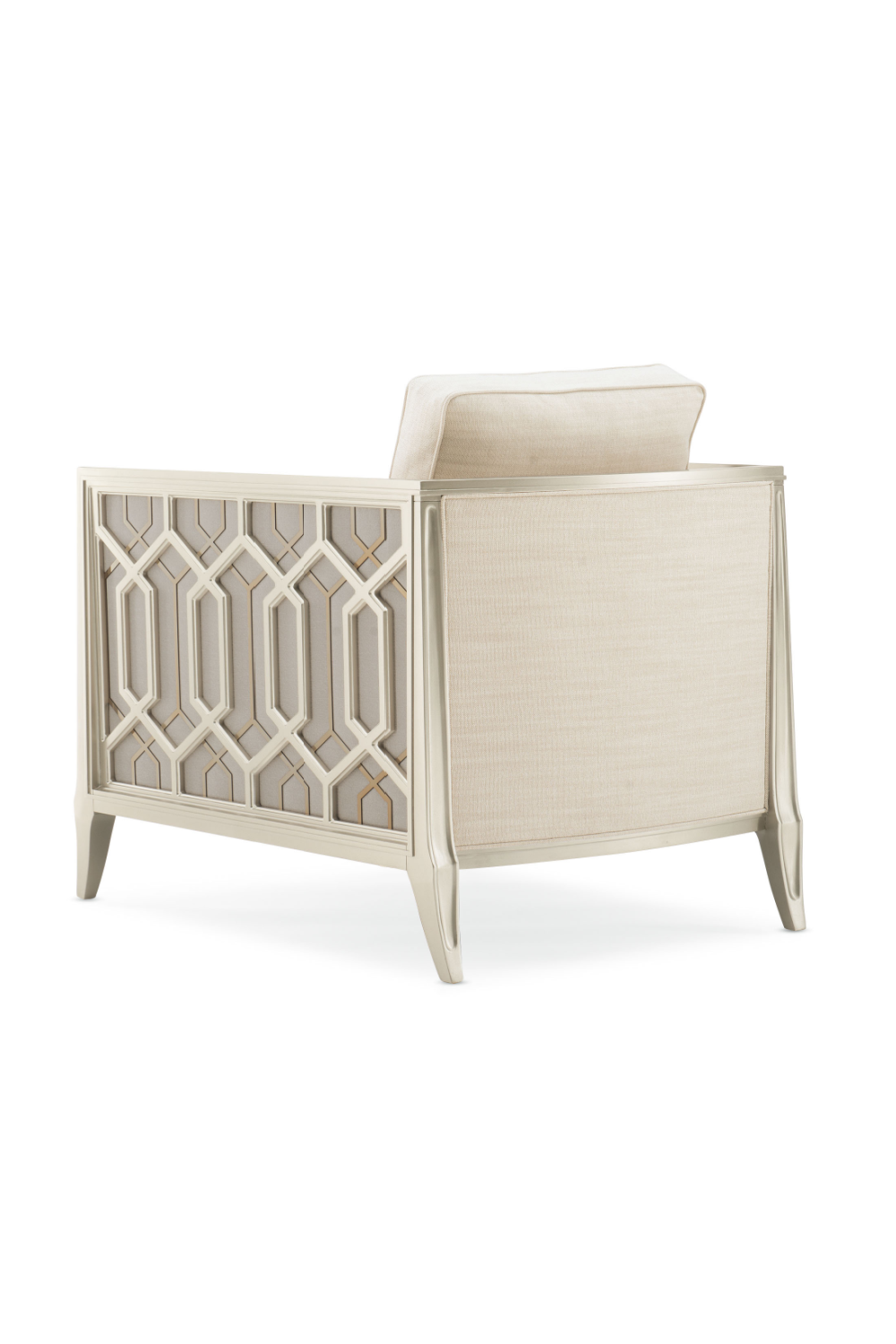 Carved Metal Lounge Chair | Caracole Just Duet | Caracole.eu.com