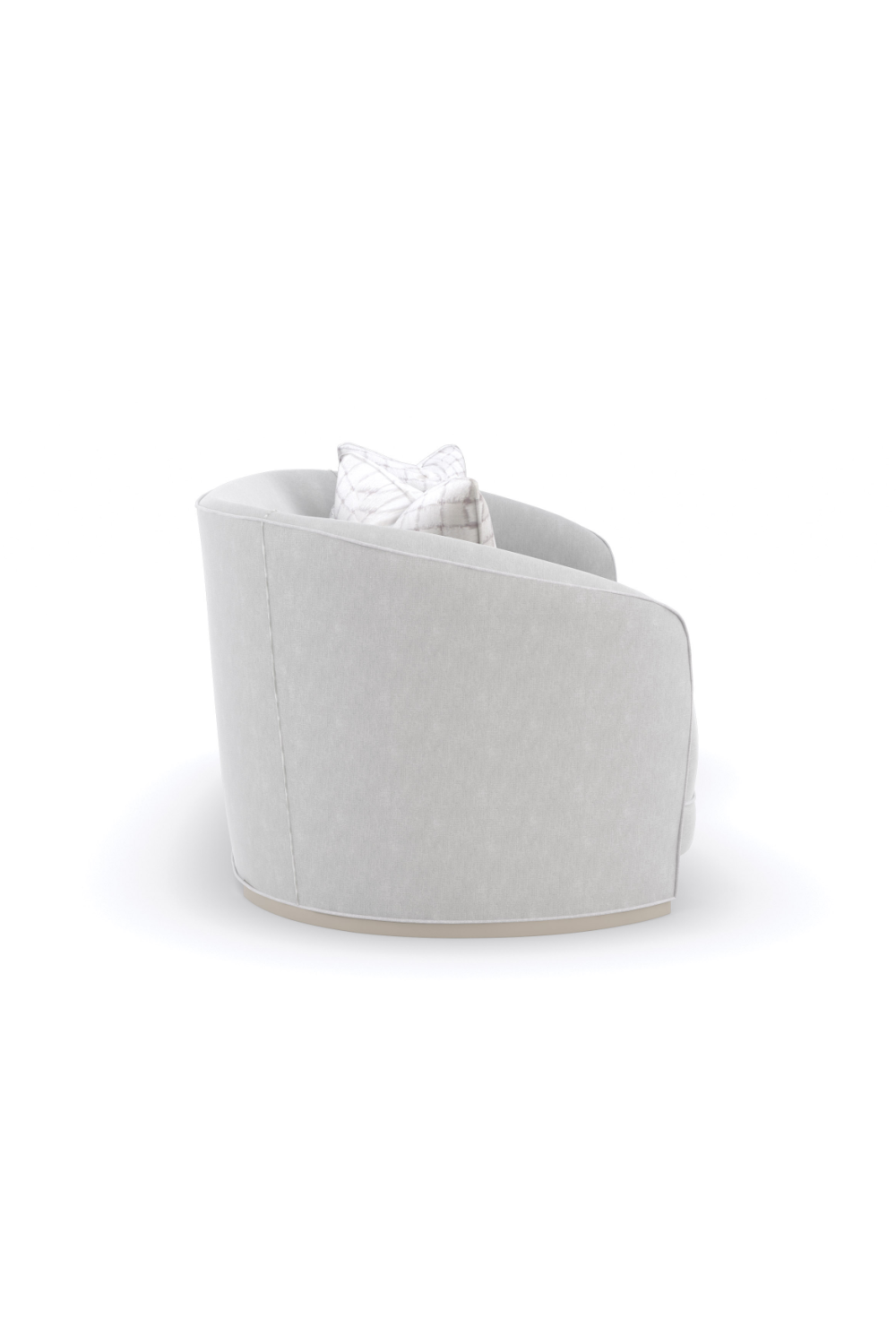 Light Gray Curved Sofa | Caracole Ahead Of The Curve | Caracole.eu.com