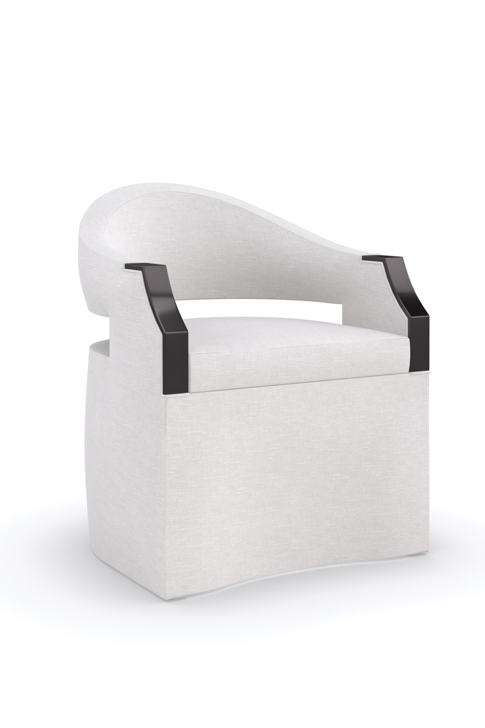 White Modern Accent Chair | Caracole Dinner Roll | Caracole.eu.com