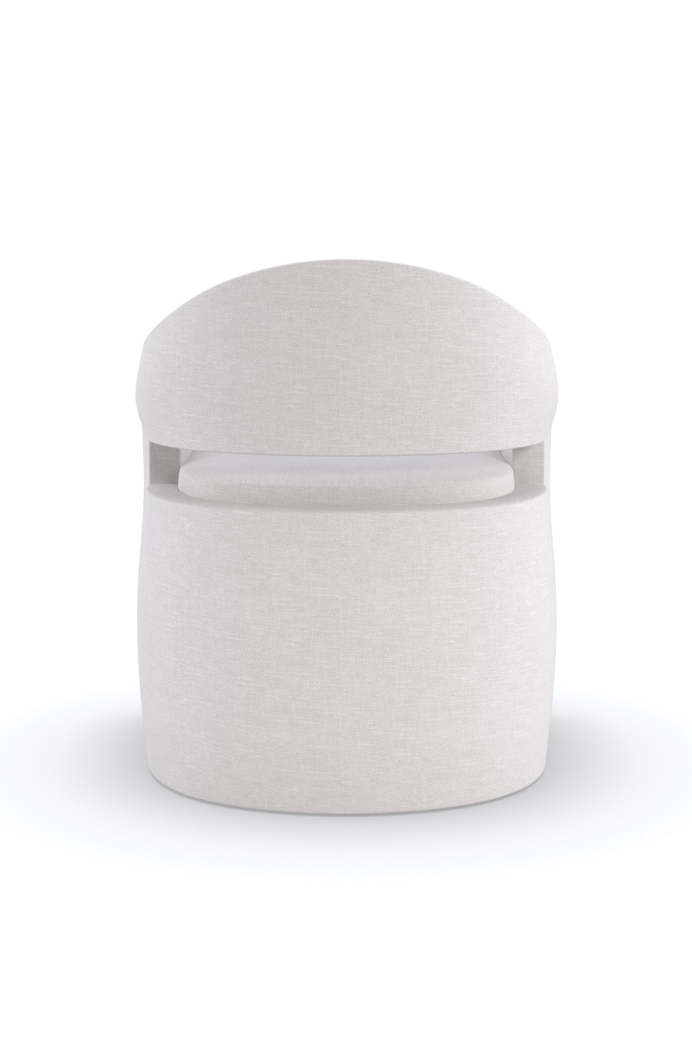 White Modern Accent Chair | Caracole Dinner Roll | Caracole.eu.com