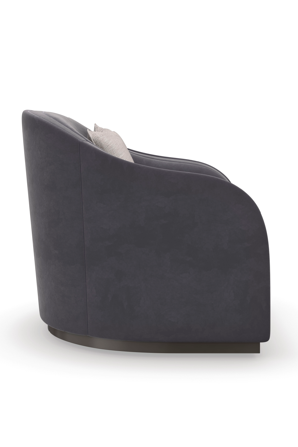 Dark Gray Velvet Club Chair | Caracole Eclipse | Caracole.eu.com