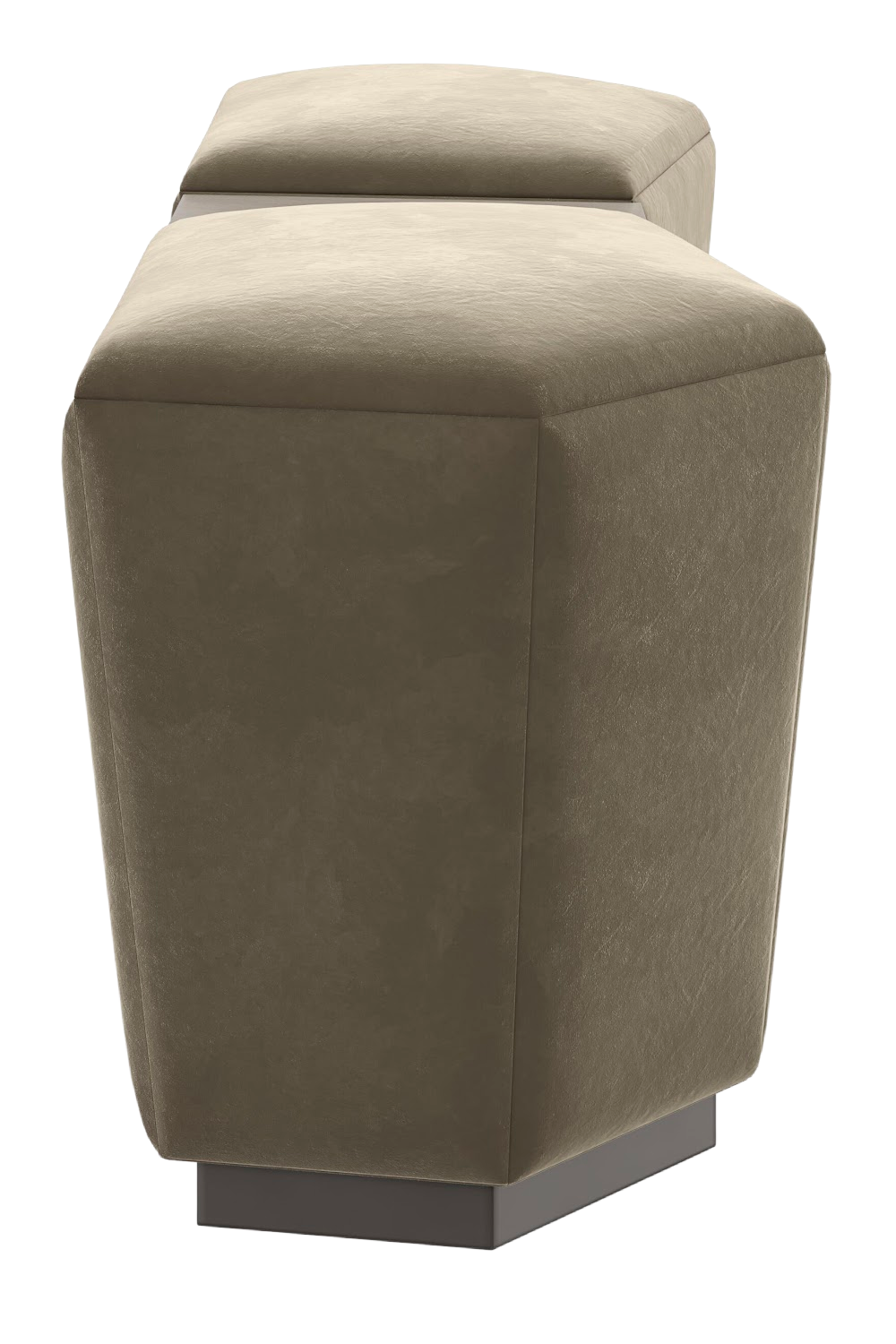 Mohair Storage Ottoman | Caracole Pollux | Caracole.eu.com