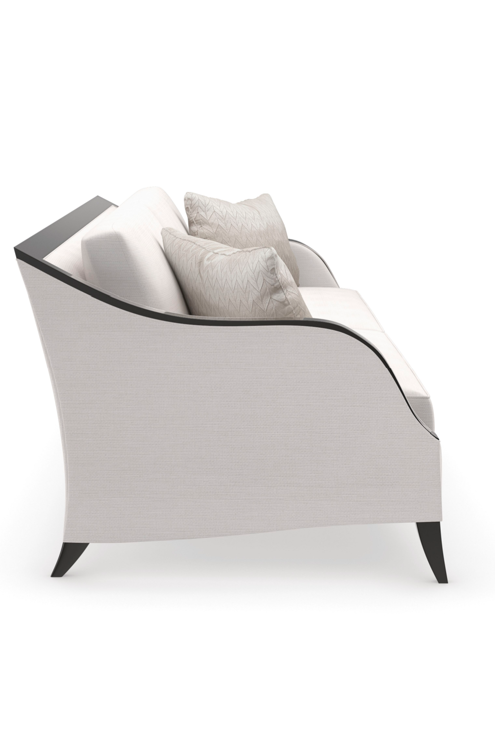 Cream Basketweave Sofa | Caracole Pitch Perfect | Caracole.eu.com