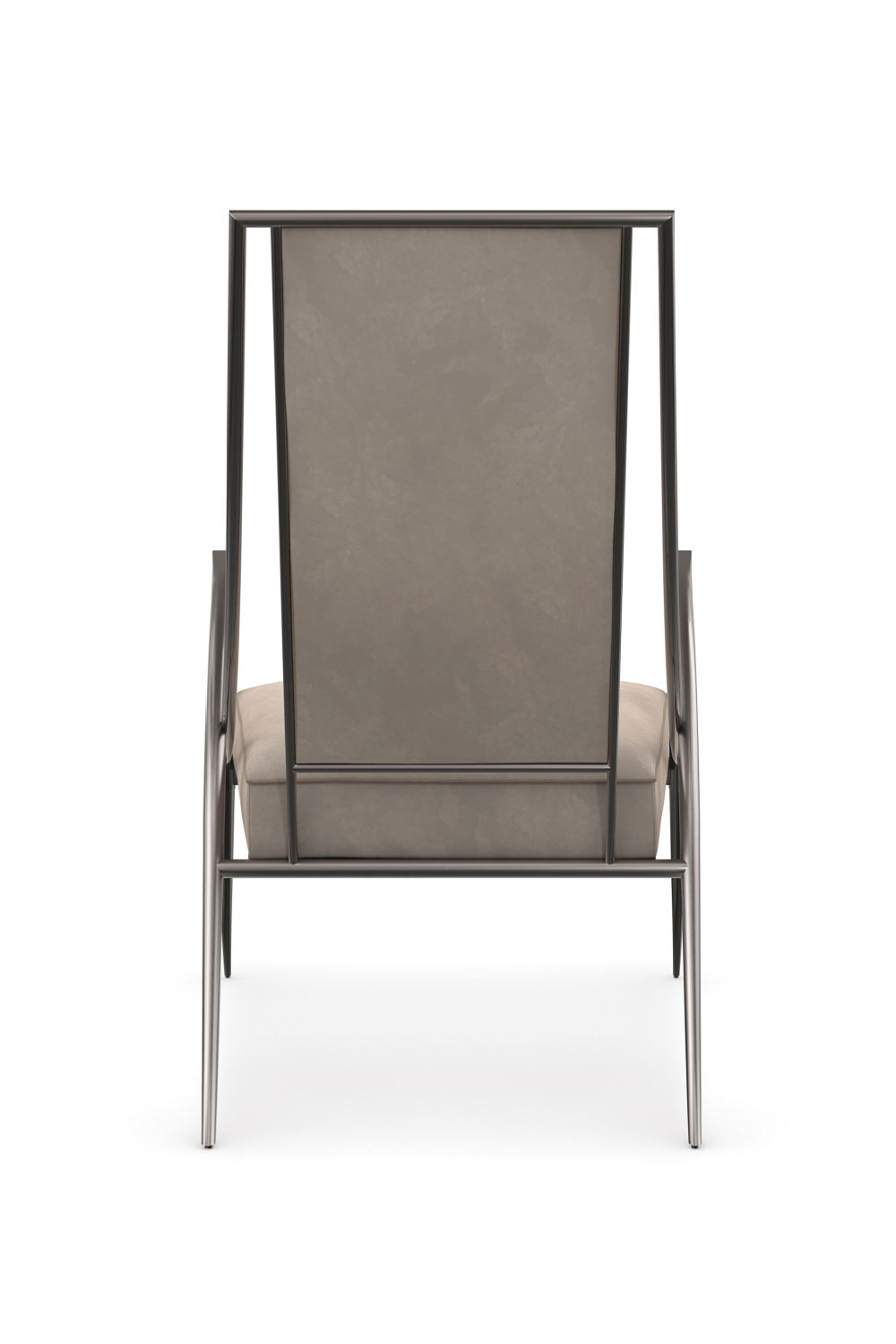 Smoked Stainless Steel Armchair | Caracole Mantis | Caracole.eu.com