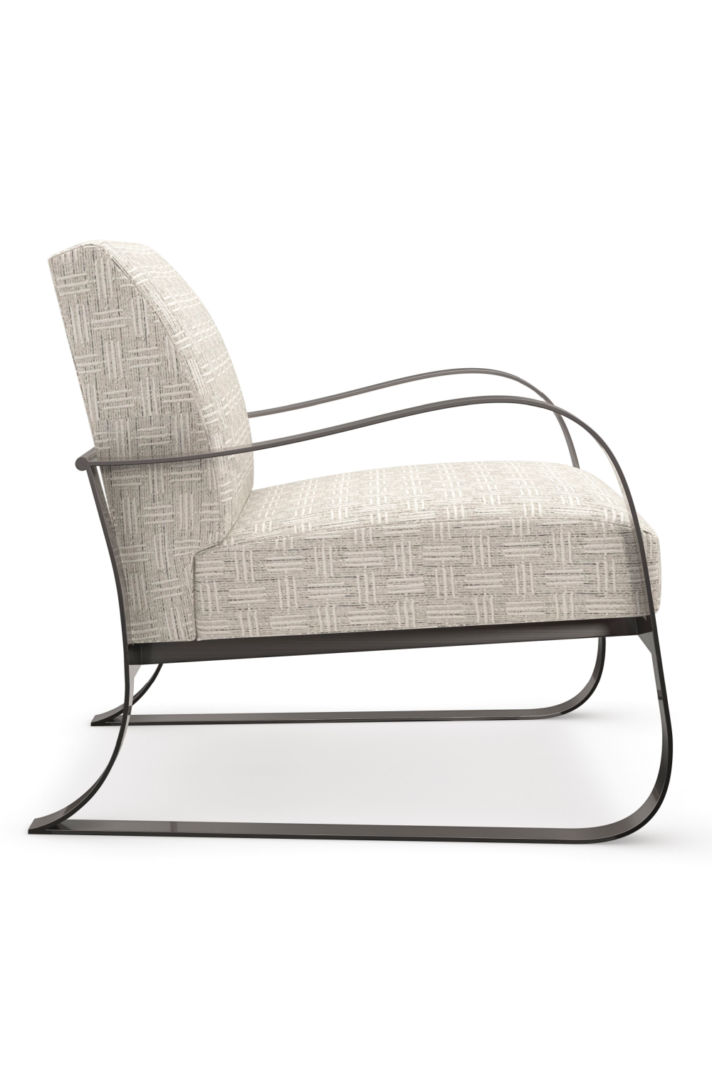 Modern Art Deco Lounge Chair | Caracole Sinuous | Caracole.eu.com