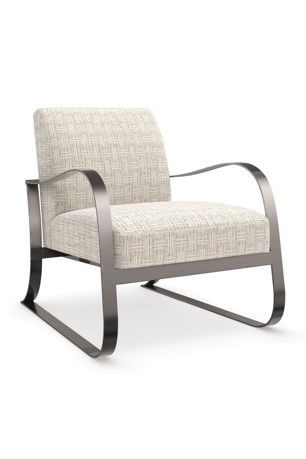 Modern Art Deco Lounge Chair | Caracole Sinuous | Caracole.eu.com