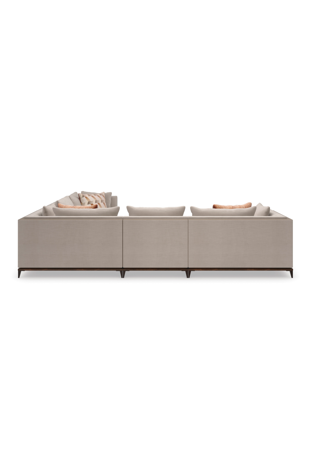 Taupe Modern Sectional Sofa | Caracole Archipelago | Caracole.eu.com
