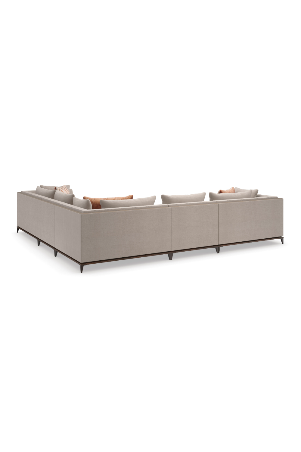 Taupe Modern Sectional Sofa | Caracole Archipelago | Caracole.eu.com