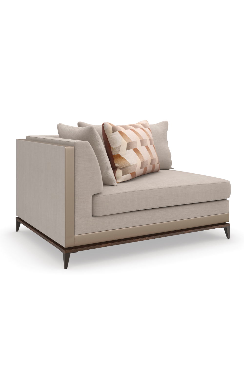 Taupe Modern Sectional Sofa | Caracole Archipelago | Caracole.eu.com