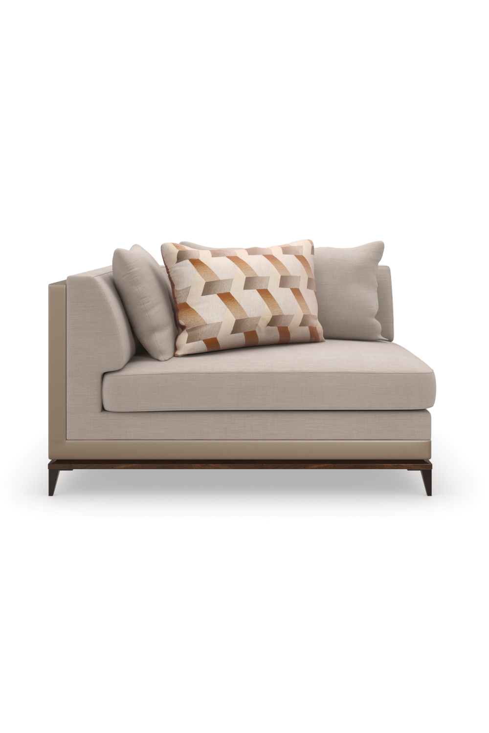 Taupe Modern Sectional Sofa | Caracole Archipelago | Caracole.eu.com