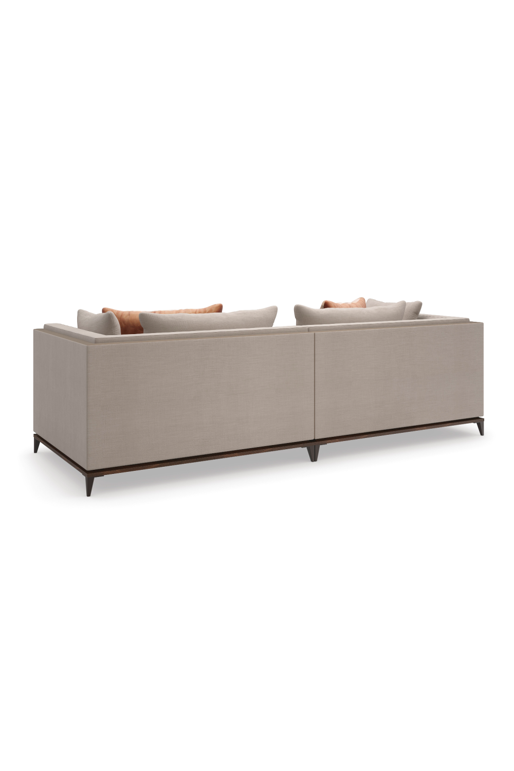 Taupe Modern Sectional Sofa | Caracole Archipelago | Caracole.eu.com