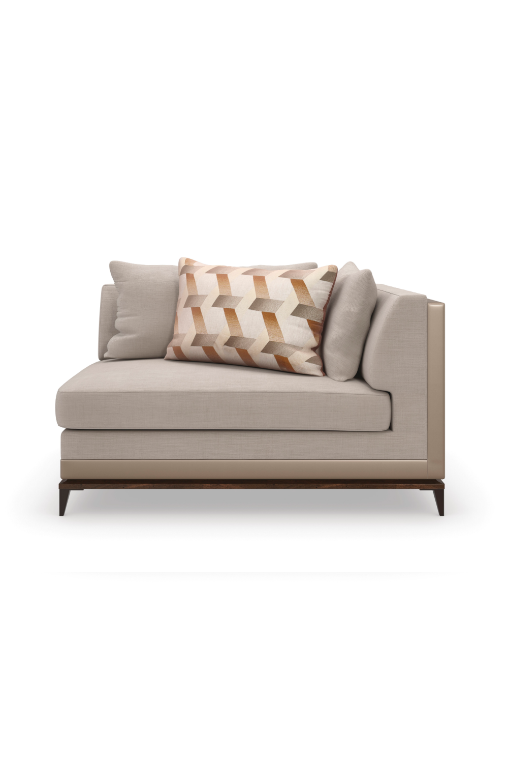 Taupe Modern Sectional Sofa | Caracole Archipelago | Caracole.eu.com