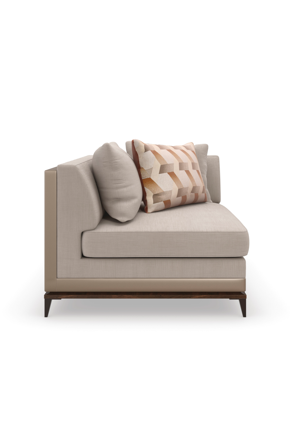 Taupe Modern Sectional Sofa | Caracole Archipelago | Caracole.eu.com