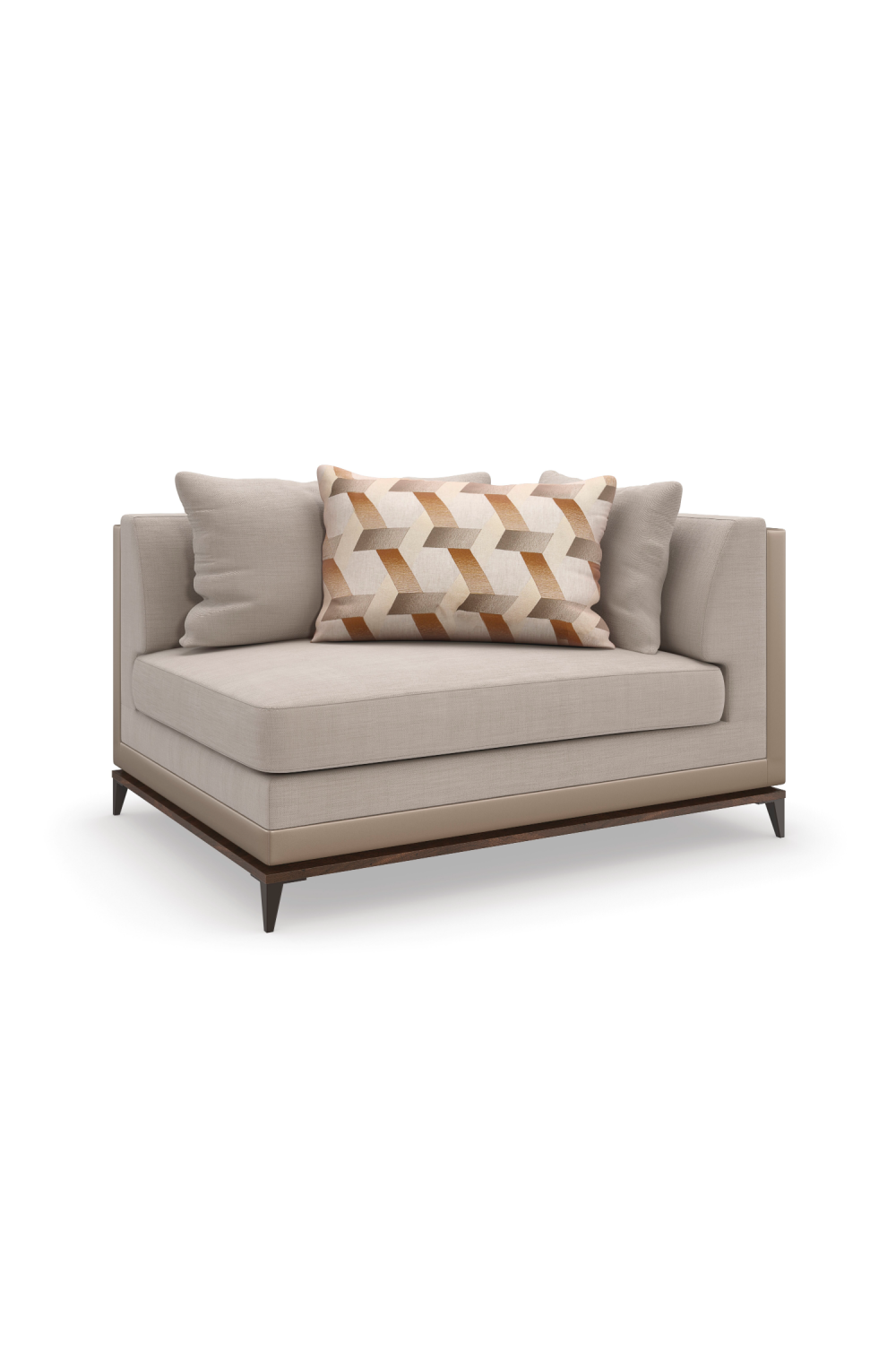 Taupe Modern Sectional Sofa | Caracole Archipelago | Caracole.eu.com