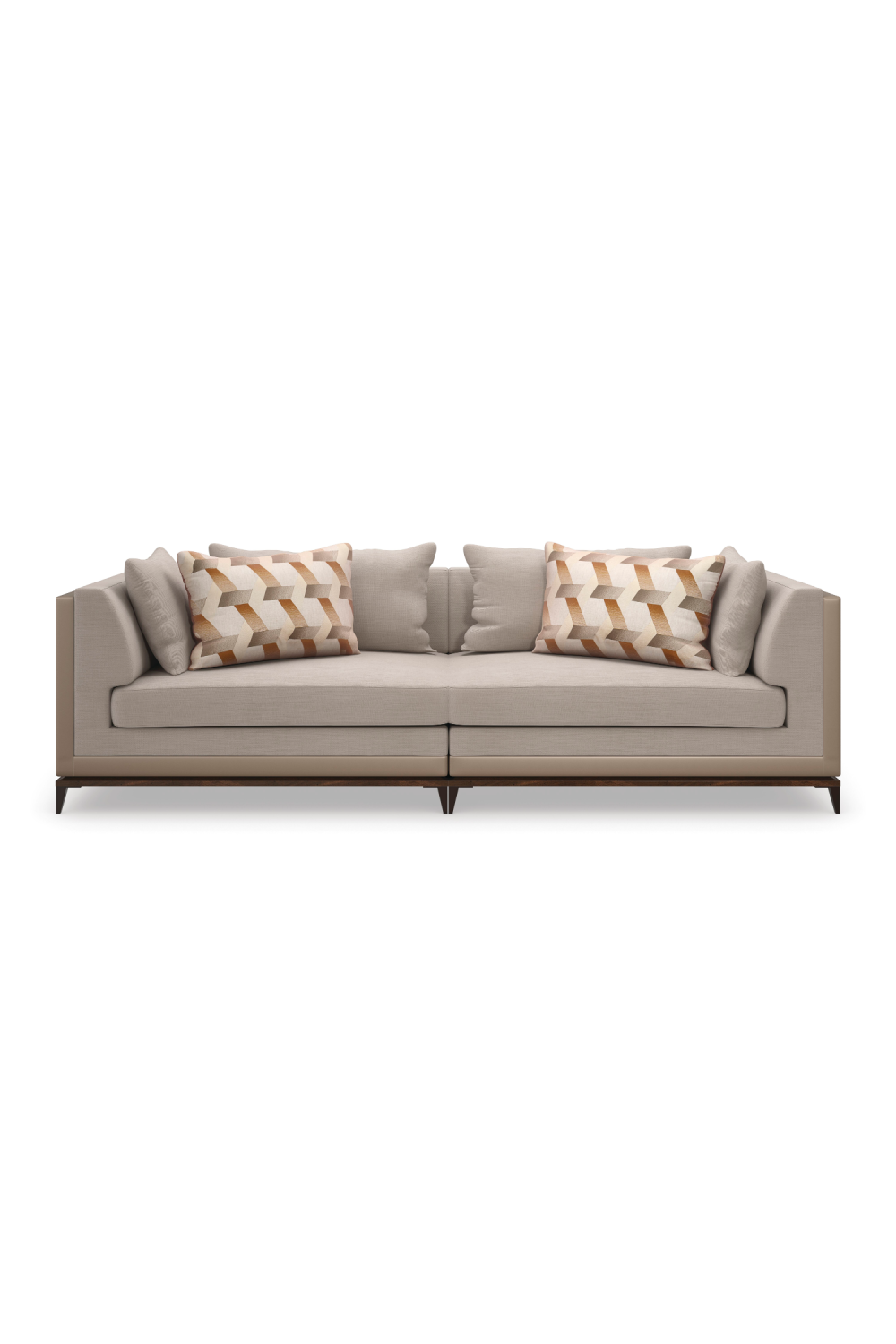 Taupe Modern Sectional Sofa | Caracole Archipelago | Caracole.eu.com