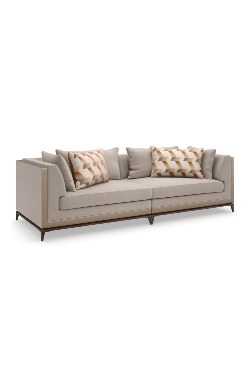 Taupe Modern Sectional Sofa | Caracole Archipelago | Caracole.eu.com