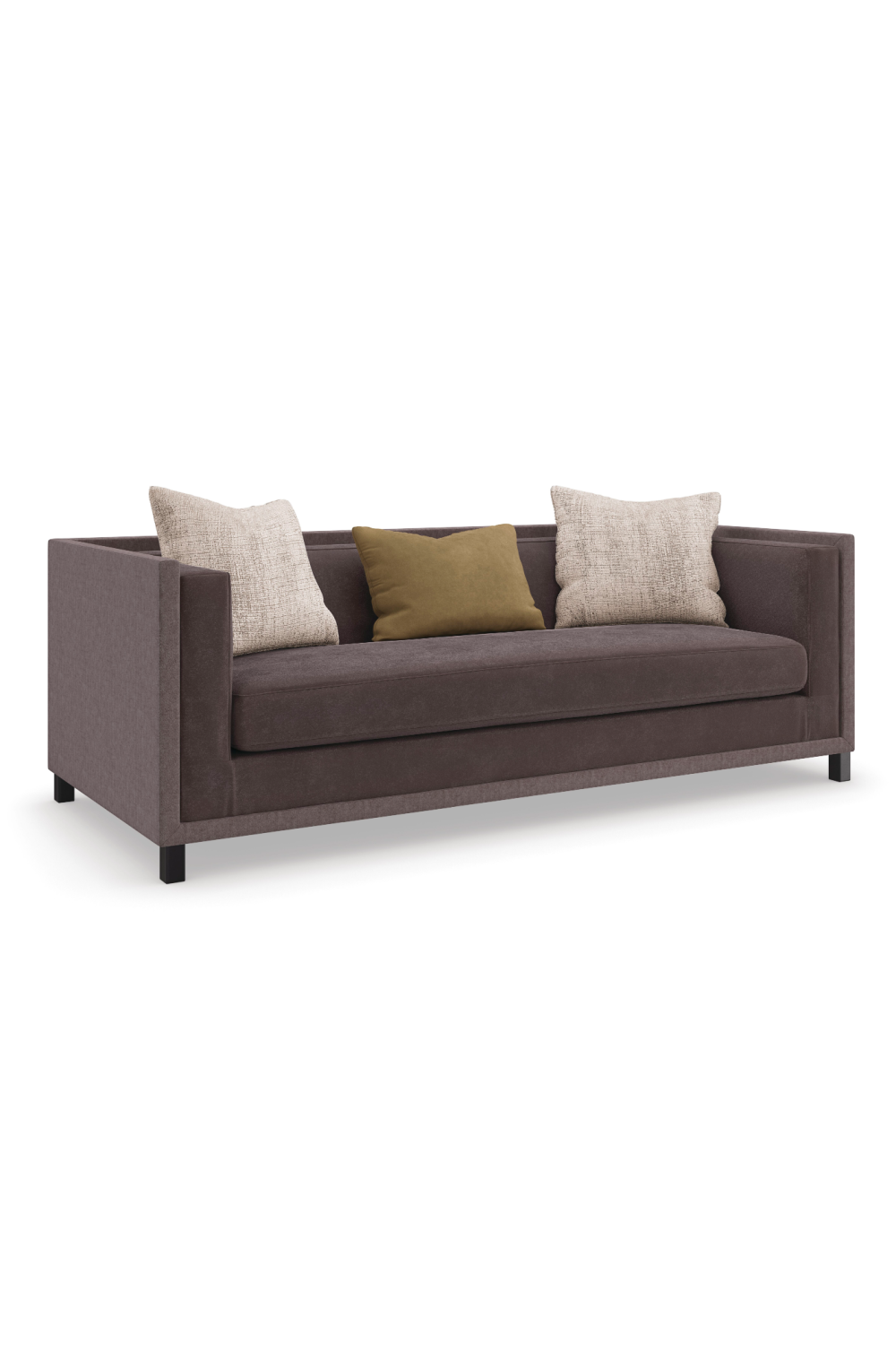 Brown Classic Sofa | Caracole Tuxedo | Caracole.eu.com