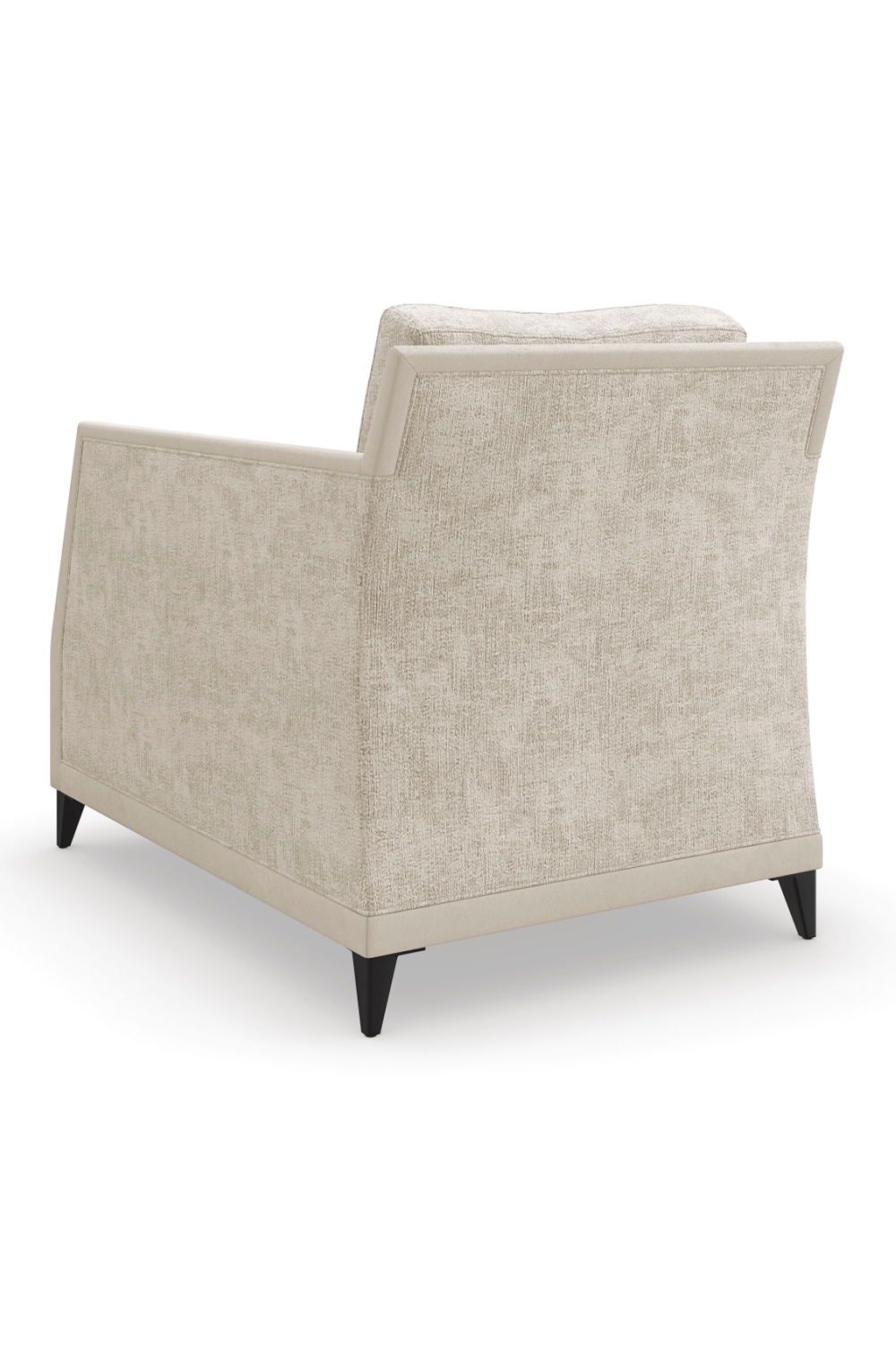 Beige Chenille Lounge Chair | Caracole Limitless | Caracole.eu.com