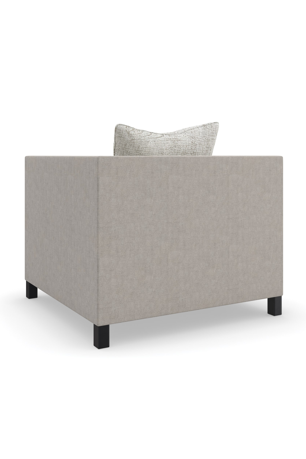 Light Gray Lounge Chair | Caracole Tuxedo | Caracole.eu.com